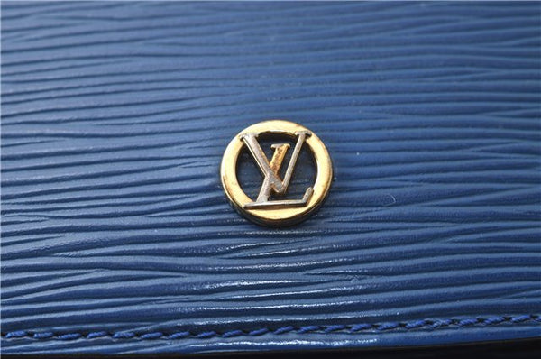 Authentic Louis Vuitton Epi Grenelle 2Way Shoulder Hnad Bag Blue M52365 LV 3195D