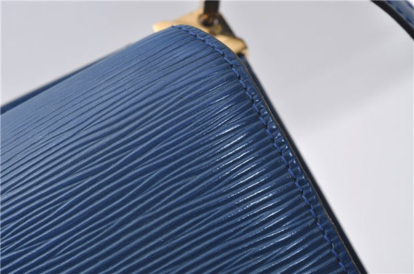Authentic Louis Vuitton Epi Grenelle 2Way Shoulder Hnad Bag Blue M52365 LV 3195D
