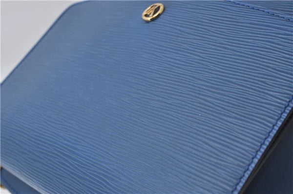 Authentic Louis Vuitton Epi Grenelle 2Way Shoulder Hnad Bag Blue M52365 LV 3195D