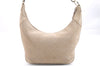 Authentic GUCCI Shoulder Hand Bag Purse Suede Leather 0014158 Beige 3198D