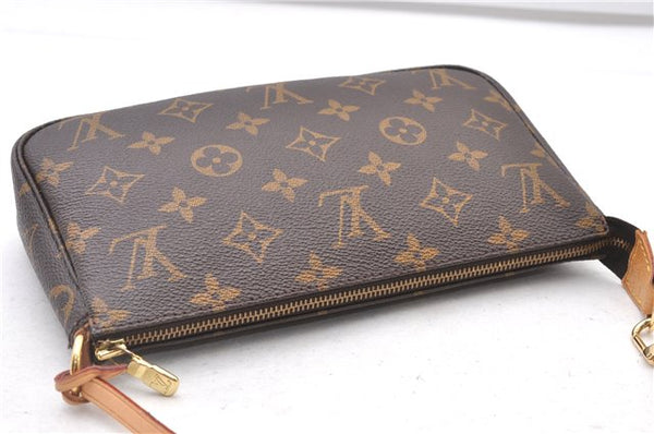 Authentic Louis Vuitton Monogram Pochette Accessoires Pouch M51980 LV 3198F