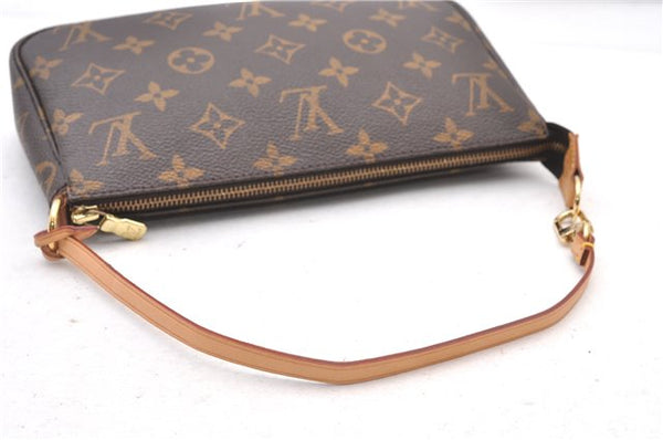 Authentic Louis Vuitton Monogram Pochette Accessoires Pouch M51980 LV 3198F