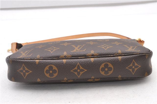 Authentic Louis Vuitton Monogram Pochette Accessoires Pouch M51980 LV 3198F