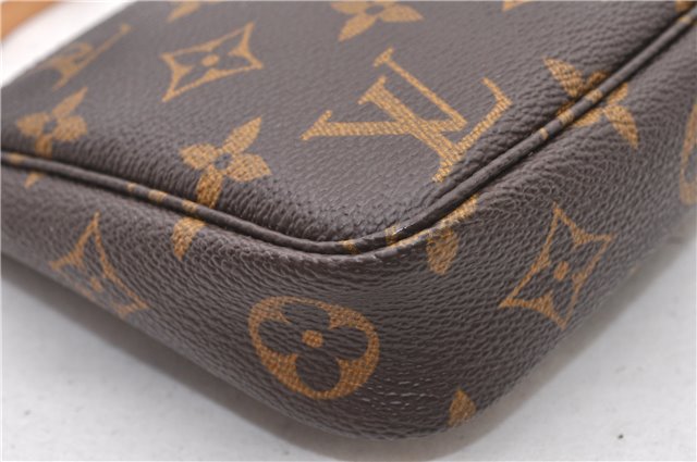 Authentic Louis Vuitton Monogram Pochette Accessoires Pouch M51980 LV 3198F