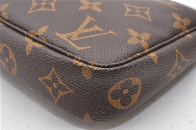 Authentic Louis Vuitton Monogram Pochette Accessoires Pouch M51980 LV 3198F