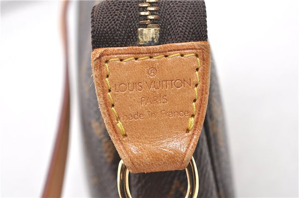 Authentic Louis Vuitton Monogram Pochette Accessoires Pouch M51980 LV 3198F