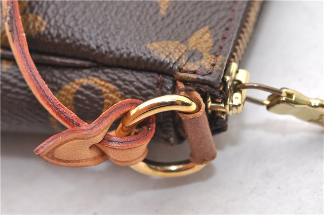 Authentic Louis Vuitton Monogram Pochette Accessoires Pouch M51980 LV 3198F