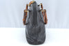 Authentic GUCCI Bamboo 2Way Shoulder Hand Bag Purse Leather Black Junk 3198G