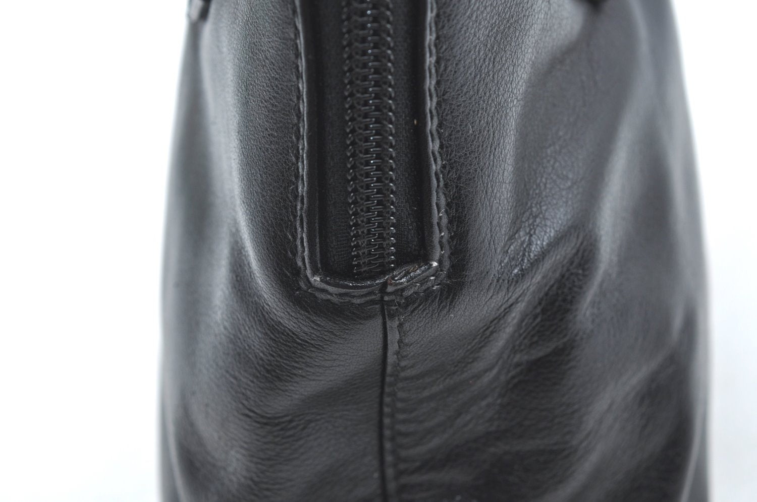 Authentic GUCCI Bamboo 2Way Shoulder Hand Bag Purse Leather Black Junk 3198G