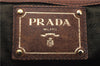 Authentic PRADA Deer Skin Leather Shoulder Tote Bag Brown 3199D