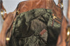 Authentic PRADA Deer Skin Leather Shoulder Tote Bag Brown 3199D