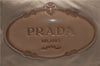 Authentic PRADA Nylon Enamel Logo Shoulder Bag Beige 3200D