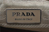 Authentic PRADA Nylon Enamel Logo Shoulder Bag Beige 3200D