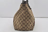 Authentic GUCCI Web Sherry Line Tote Bag GG Canvas Leather 139260 Brown 3200I
