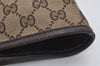 Authentic GUCCI Web Sherry Line Tote Bag GG Canvas Leather 139260 Brown 3200I