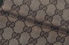 Authentic GUCCI Web Sherry Line Tote Bag GG Canvas Leather 139260 Brown 3200I