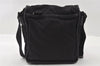 Authentic PRADA Nylon Tessuto Saffiano Leather Shoulder Cross Bag Black 3202I