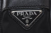 Authentic PRADA Nylon Tessuto Saffiano Leather Shoulder Cross Bag Black 3202I