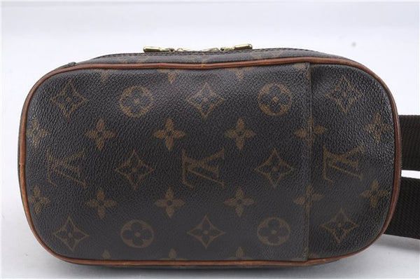 Authentic Louis Vuitton Monogram Pochette Gange Waist Waist bag M51870 LV 3207D