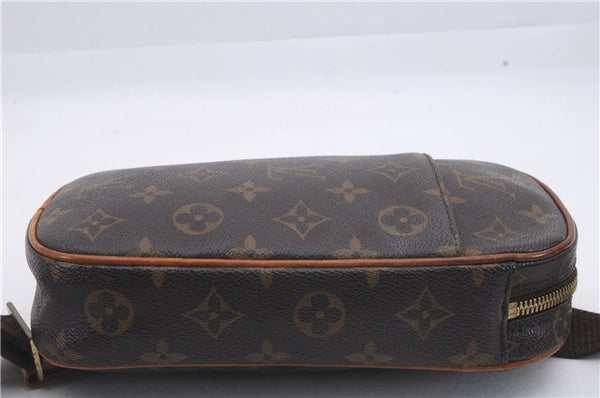 Authentic Louis Vuitton Monogram Pochette Gange Waist Waist bag M51870 LV 3207D