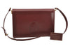 Authentic Cartier Must de Cartier Leather Shoulder Cross Bag Bordeaux Red 3207I