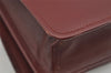 Authentic Cartier Must de Cartier Leather Shoulder Cross Bag Bordeaux Red 3207I