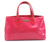 Authentic Louis Vuitton Vernis Wilshire PM Hand Bag Red Pink Bi-Color LV 3208D