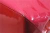 Authentic Louis Vuitton Vernis Wilshire PM Hand Bag Red Pink Bi-Color LV 3208D