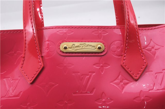 Authentic Louis Vuitton Vernis Wilshire PM Hand Bag Red Pink Bi-Color LV 3208D