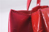 Authentic Louis Vuitton Vernis Wilshire PM Hand Bag Red Pink Bi-Color LV 3208D