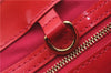 Authentic Louis Vuitton Vernis Wilshire PM Hand Bag Red Pink Bi-Color LV 3208D