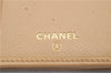 Authentic CHANEL Calf Skin CoCo Button Long Wallet Purse Beige 3211D