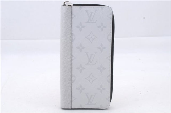 Auth Louis Vuitton Taiga Rama Portefeuille Brazza Wallet M30298 White Box 3212D