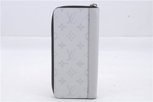 Auth Louis Vuitton Taiga Rama Portefeuille Brazza Wallet M30298 White Box 3212D