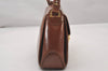 Authentic GUCCI Vintage Shoulder Cross Body Bag Purse Leather Brown 3212I