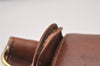 Authentic GUCCI Vintage Shoulder Cross Body Bag Purse Leather Brown 3212I