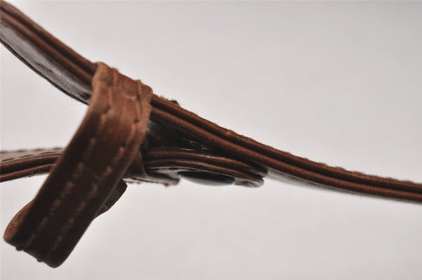 Authentic GUCCI Vintage Shoulder Cross Body Bag Purse Leather Brown 3212I