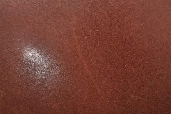 Authentic GUCCI Vintage Shoulder Cross Body Bag Purse Leather Brown 3212I