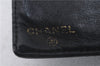 Authentic CHANEL Caviar Skin CC Logo Bifold Wallet Purse Black 3213D