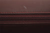 Authentic Cartier Must de Cartier Hand Boston Bag Leather Bordeaux Red 3214I