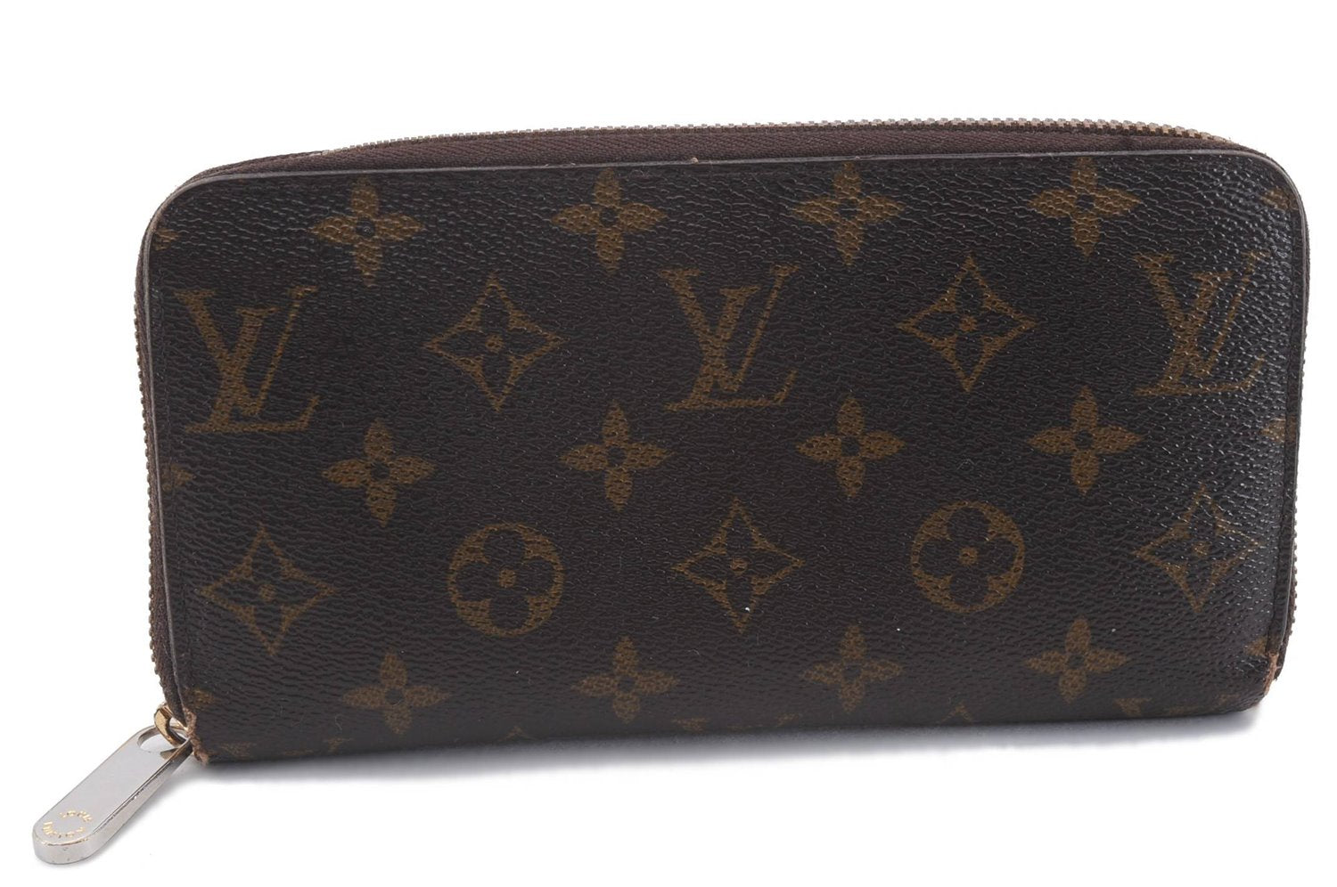 Authentic Louis Vuitton Monogram Zippy Wallet Long Purse M60017 LV Junk 3216D