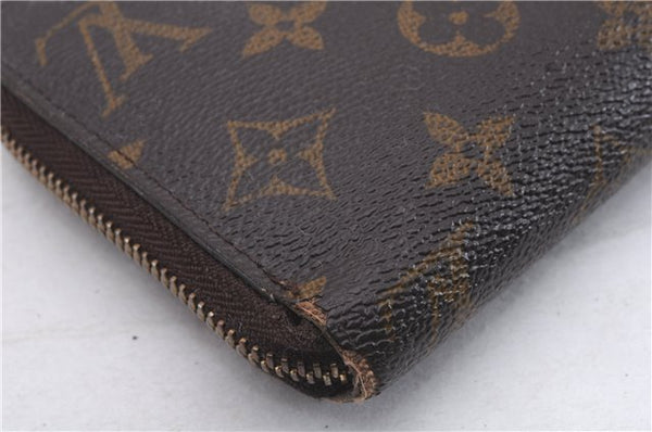 Authentic Louis Vuitton Monogram Zippy Wallet Long Purse M60017 LV Junk 3216D