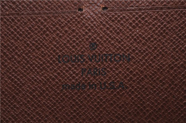 Authentic Louis Vuitton Monogram Zippy Wallet Long Purse M60017 LV Junk 3216D