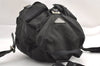 Authentic PRADA Vintage Nylon Tessuto Leather Backpack Purse Black 3217I