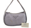 Authentic PRADA TESSUTO EGG Nylon Leather Shoulder Hand Bag BR0744 Purple 3219I