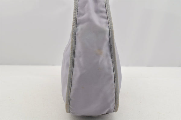 Authentic PRADA TESSUTO EGG Nylon Leather Shoulder Hand Bag BR0744 Purple 3219I