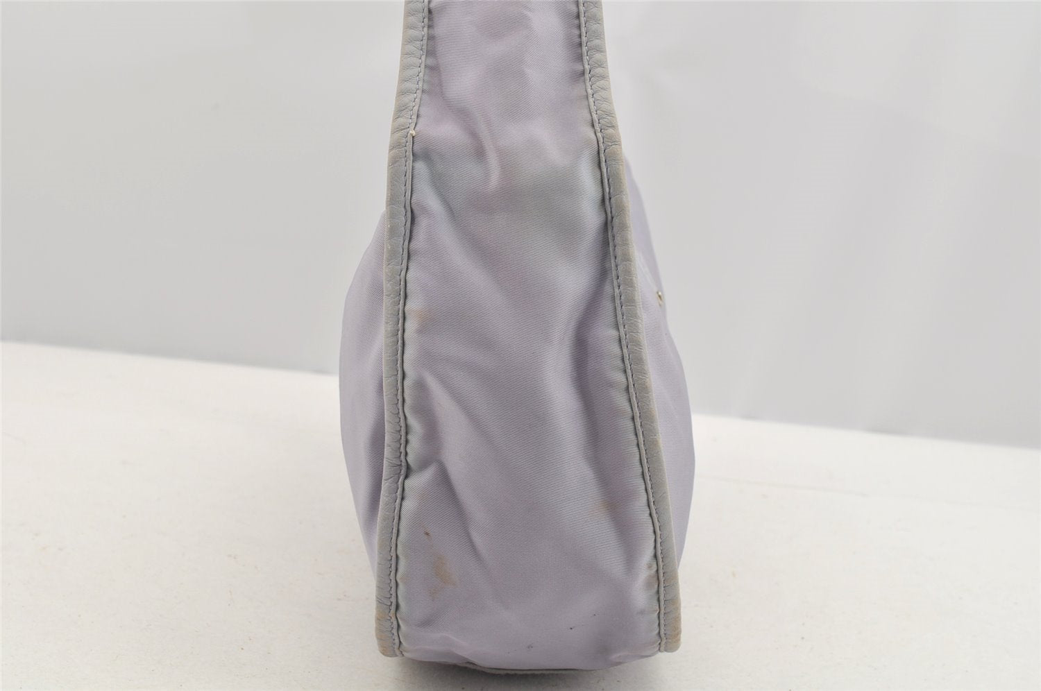 Authentic PRADA TESSUTO EGG Nylon Leather Shoulder Hand Bag BR0744 Purple 3219I