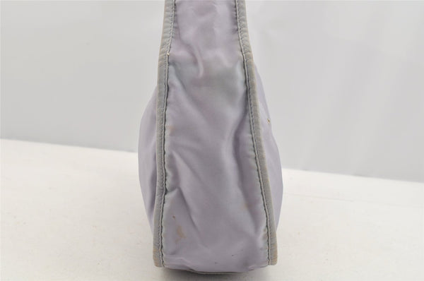 Authentic PRADA TESSUTO EGG Nylon Leather Shoulder Hand Bag BR0744 Purple 3219I