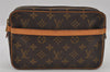 Authentic Louis Vuitton Monogram Compiegne 23 Clutch Hand Bag M51847 LV 3220I