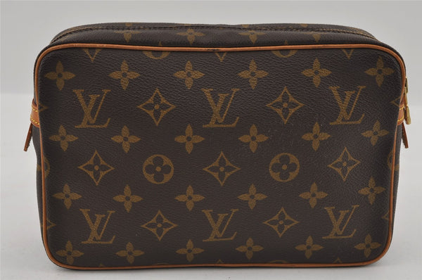 Authentic Louis Vuitton Monogram Compiegne 23 Clutch Hand Bag M51847 LV 3220I